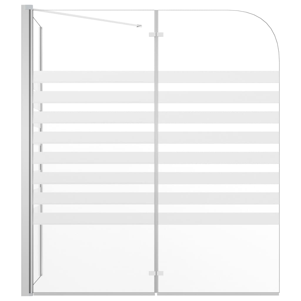 Bath Enclosure 120x68x130 cm Tempered Glass Stripe - Bend