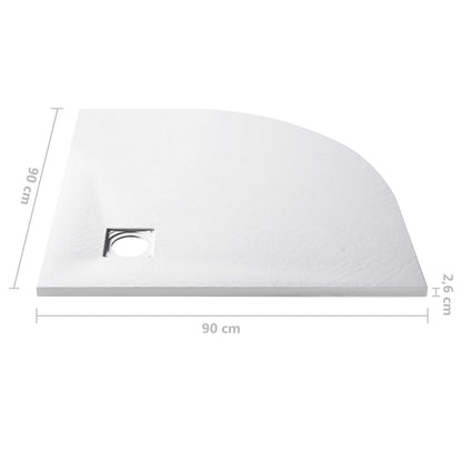 Shower Tray SMC White 90x90 cm - Bend