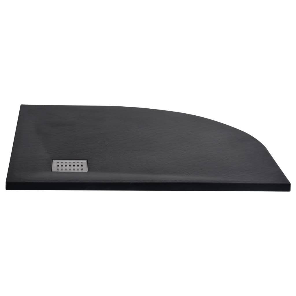 Shower Tray SMC Black 90x90 cm - Bend