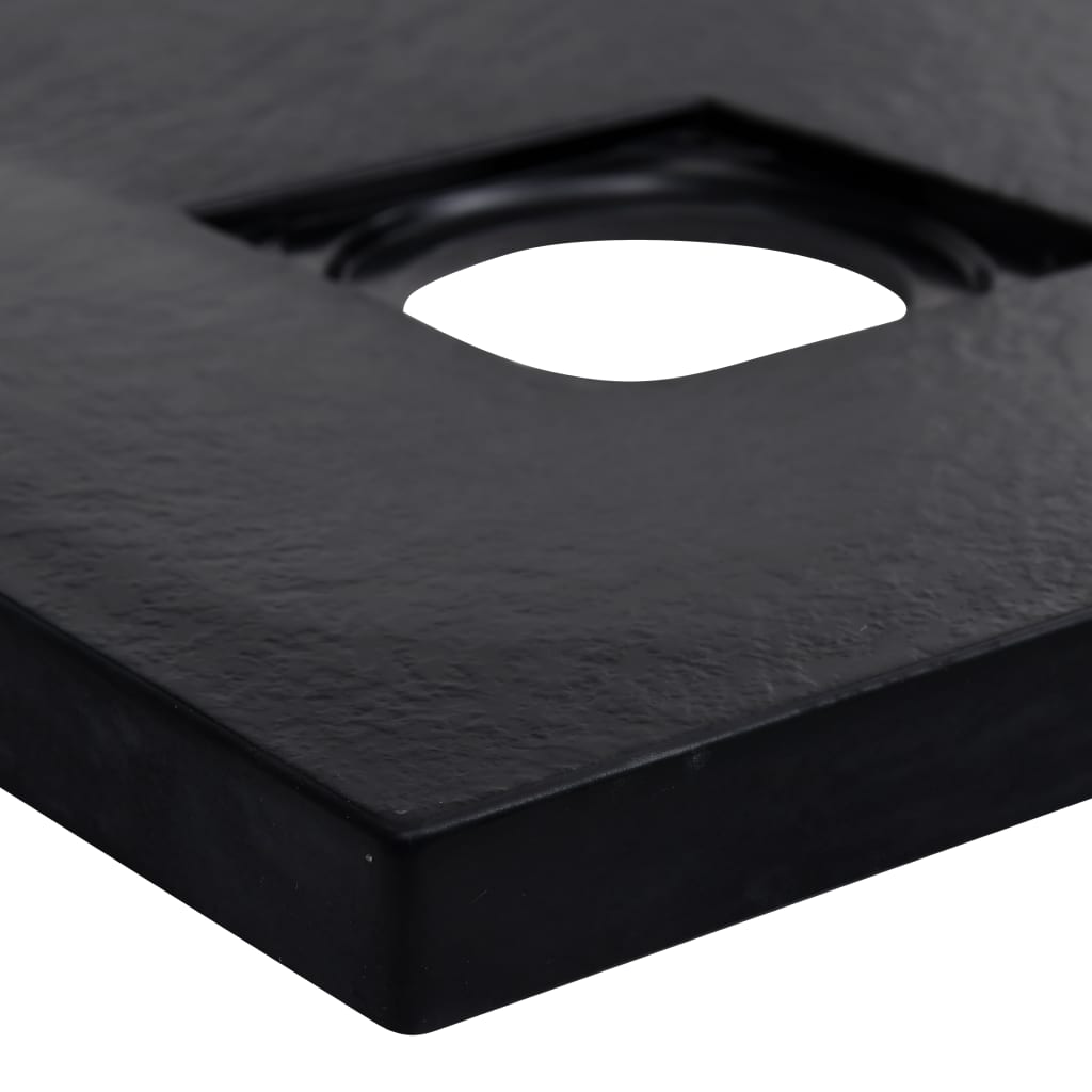 Shower Tray SMC Black 90x90 cm - Bend