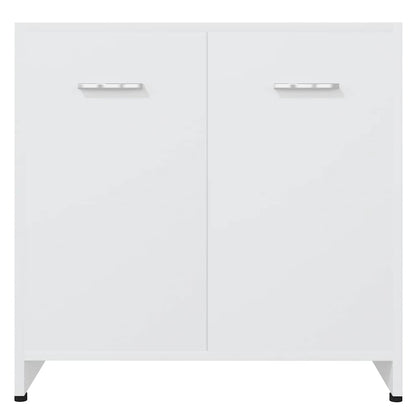 Bathroom Cabinet White 60x33x61 cm Engineered Wood