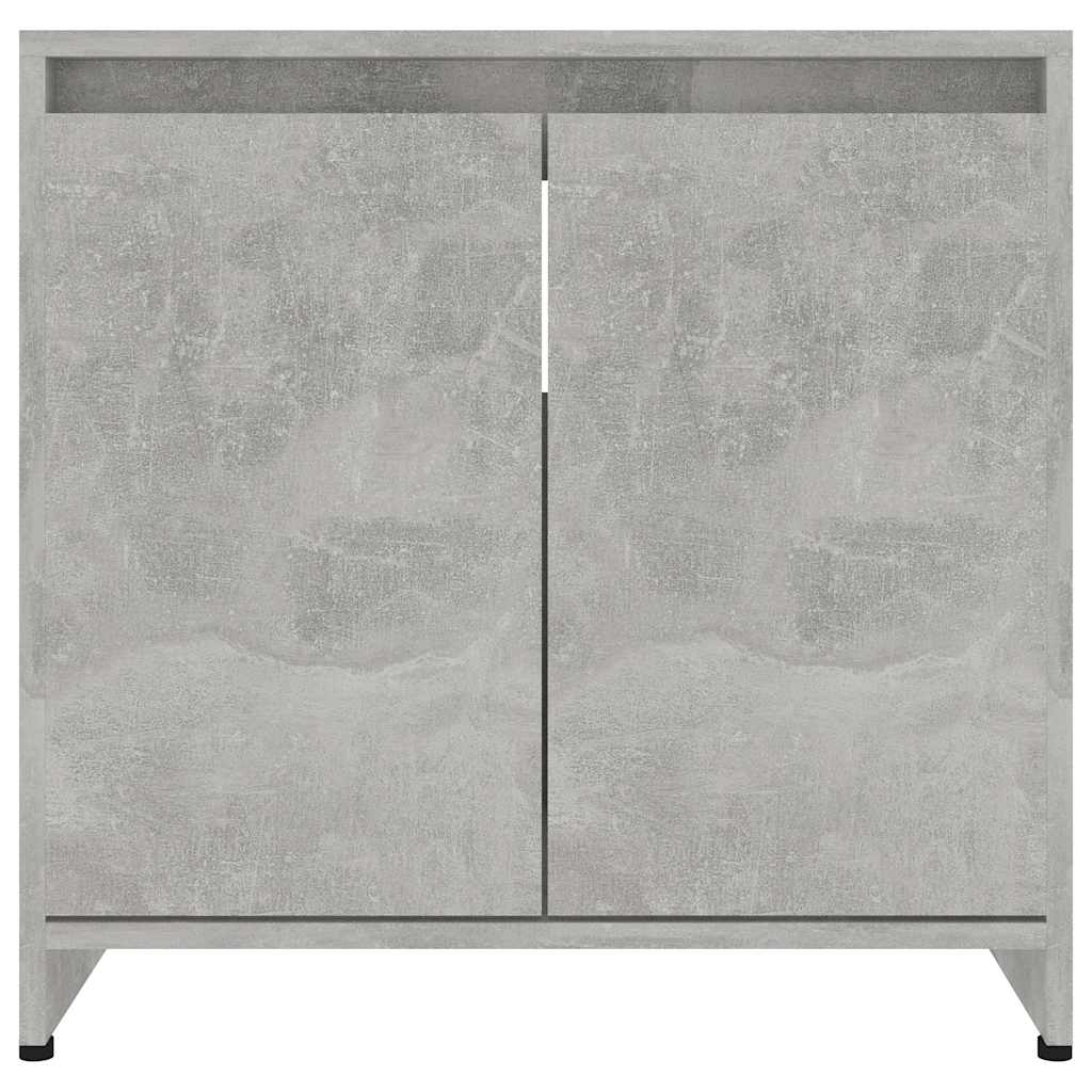 Bathroom Cabinet Concrete Grey 60x33x61 cm Engineered Wood