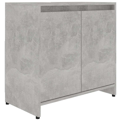 Bathroom Cabinet Concrete Grey 60x33x61 cm Engineered Wood