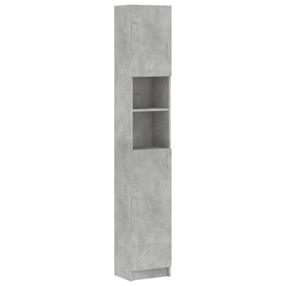 Bathroom Cabinet Concrete Grey 32x25.5x190 cm Engineered Wood