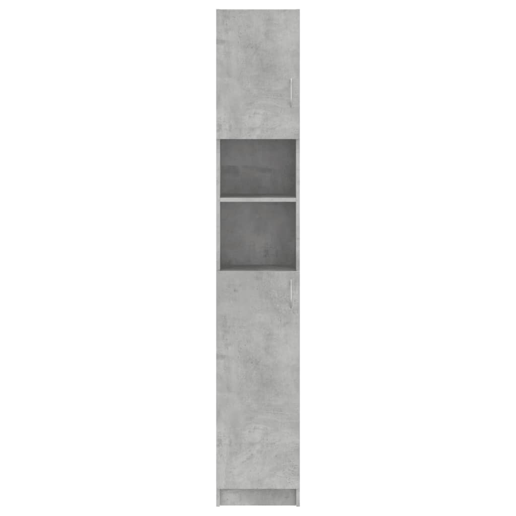 Bathroom Cabinet Concrete Grey 32x25.5x190 cm Engineered Wood