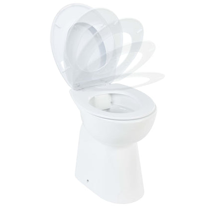 High Rimless Toilet Soft Close 7 cm Higher Ceramic - Bend