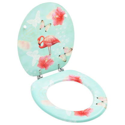 MDF Toilet Seat - Flamingo Design - Bend