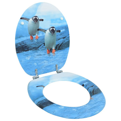 MDF Toilet Seat - Penguin Design - Bend