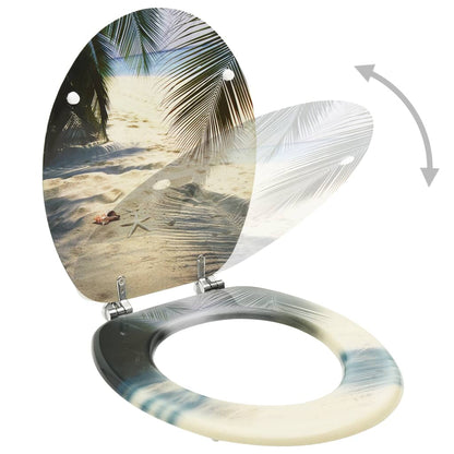 MDF Toilet Seat - Beach Design - Bend