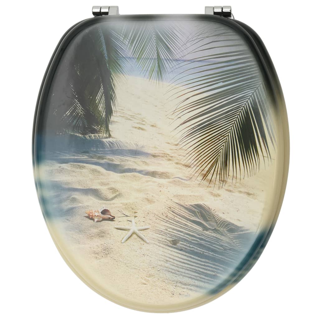 MDF Toilet Seat - Beach Design - Bend