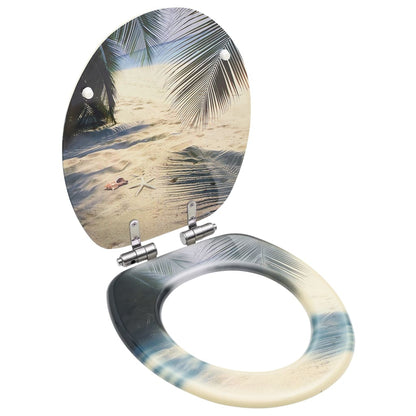 MDF Toilet Seat - Beach Design - Bend