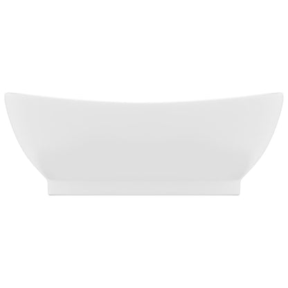 Luxury Basin Overflow Oval Matt White 58.5x39 cm Ceramic