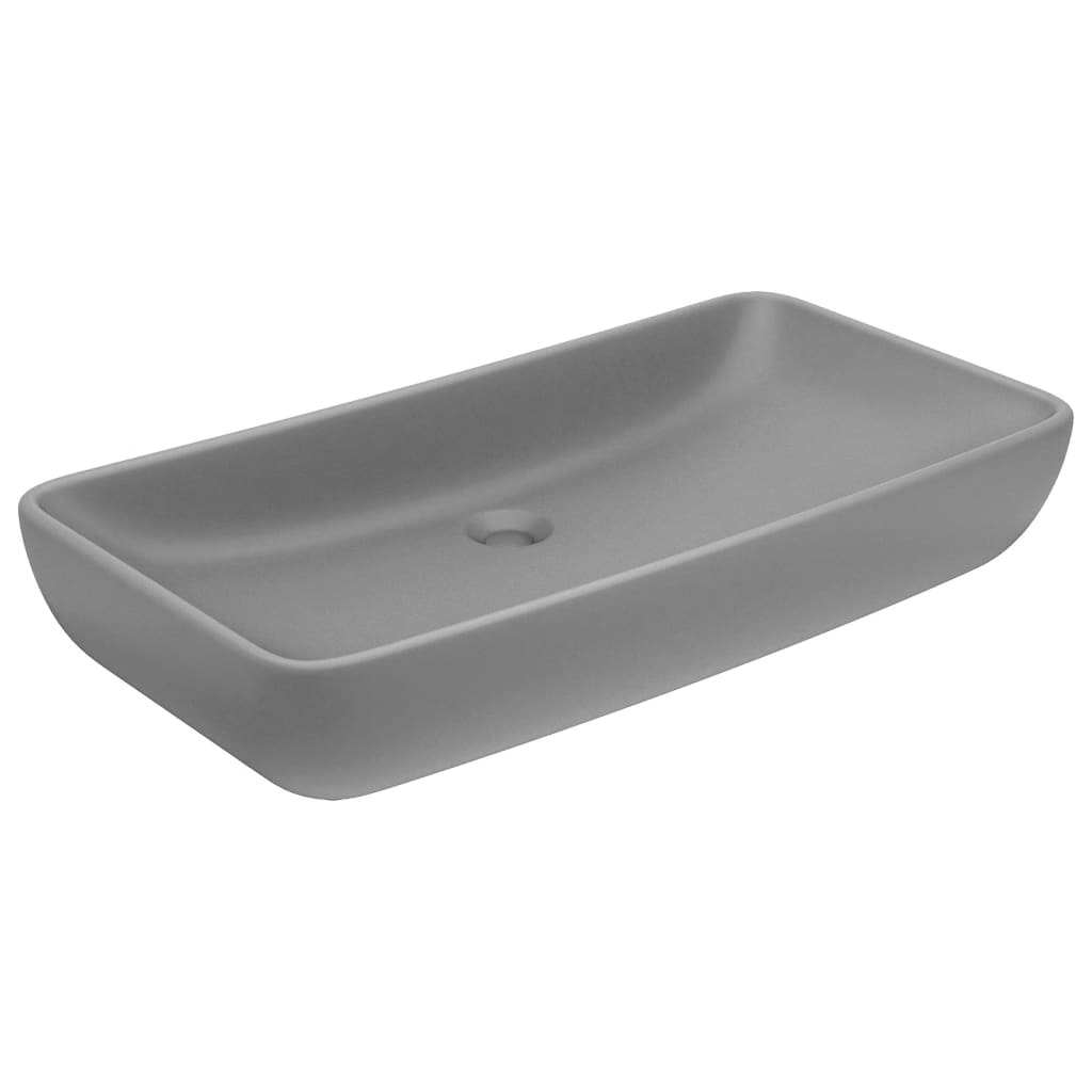 Luxury Ceramic Basin, Rectangular - Various Matt Colours - Bend