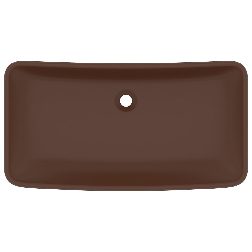 Luxury Ceramic Basin, Rectangular - Various Matt Colours - Bend