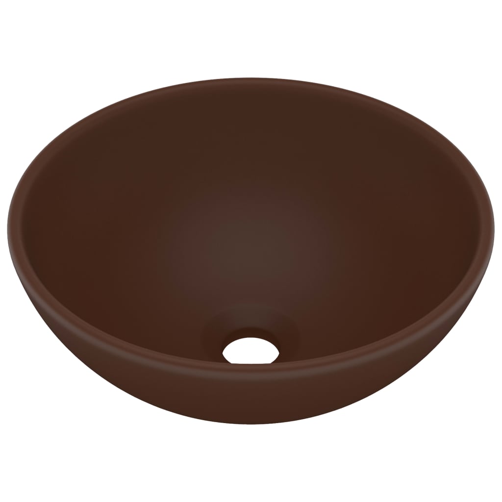 Luxury Ceramic Bathroom Basin Round - Various Matt Colours - Bend