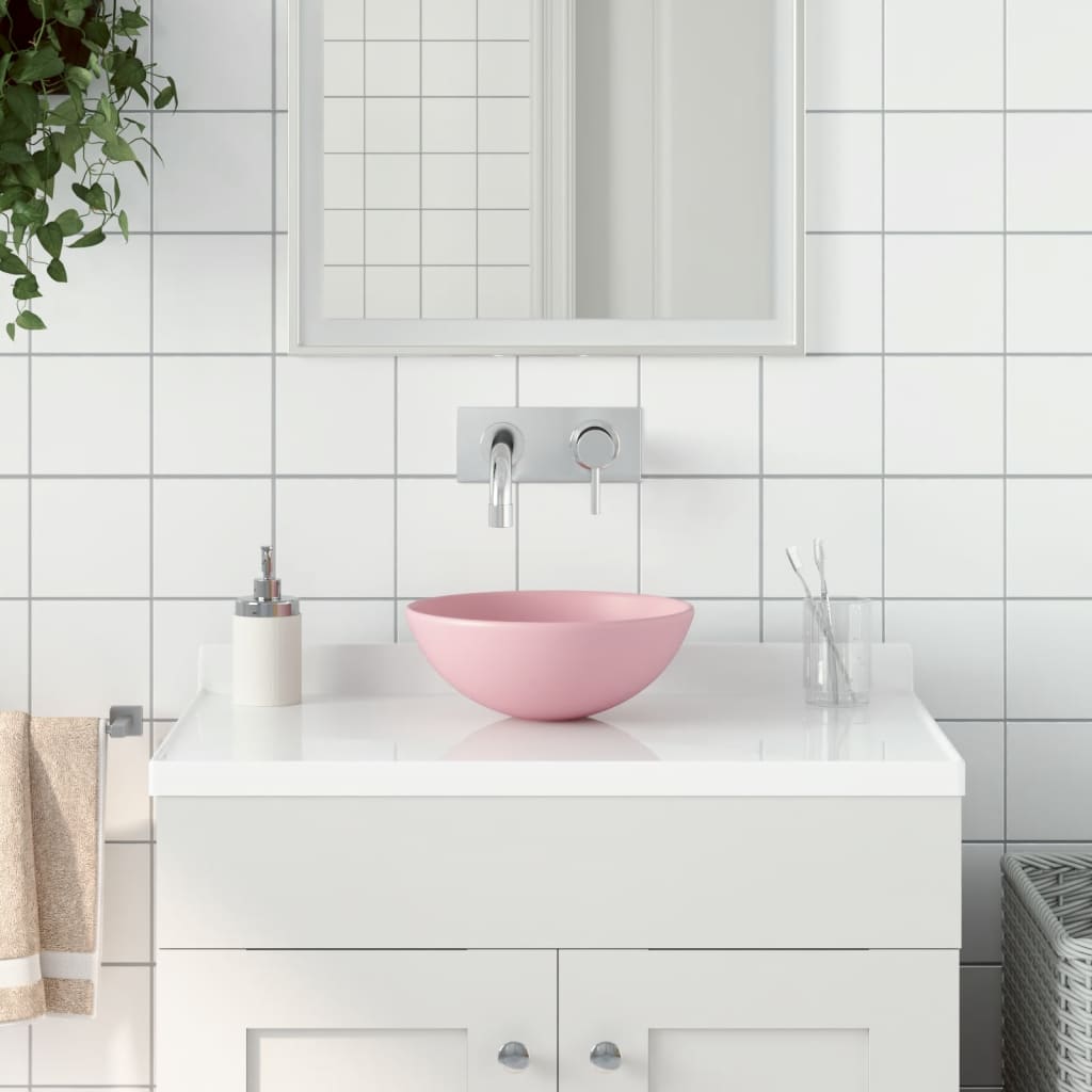 Ceramic Round Bathroom Sink - Various Colours - Bend