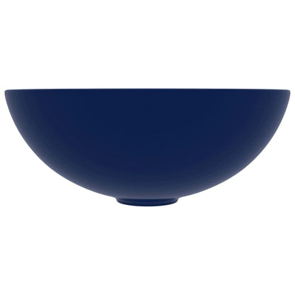 Bathroom Sink Ceramic Dark Blue Round