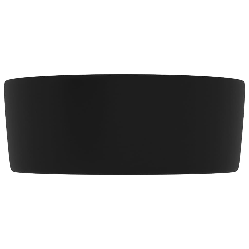 Luxury Wash Basin Round Matt Black 40x15 cm Ceramic - Bend