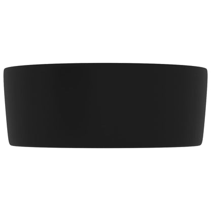 Luxury Wash Basin Round Matt Black 40x15 cm Ceramic - Bend