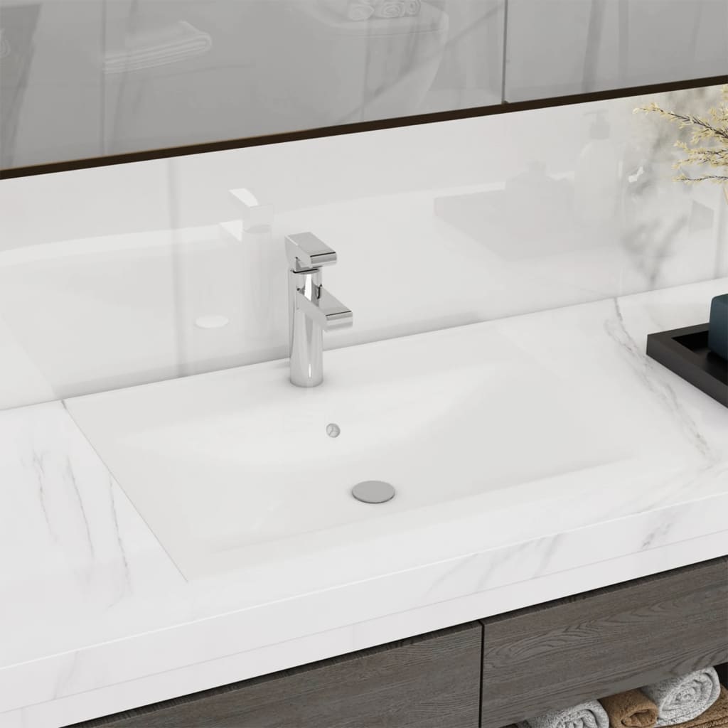 Luxury Ceramic Basin with Faucet Hole - Various Matt Colours - Bend