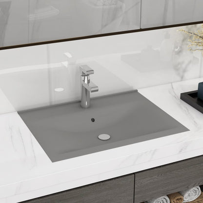 Luxury Ceramic Basin with Faucet Hole - Various Matt Colours - Bend