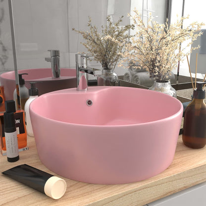 Ceramic Wash Basin with Overflow - Various Finishes - Bend