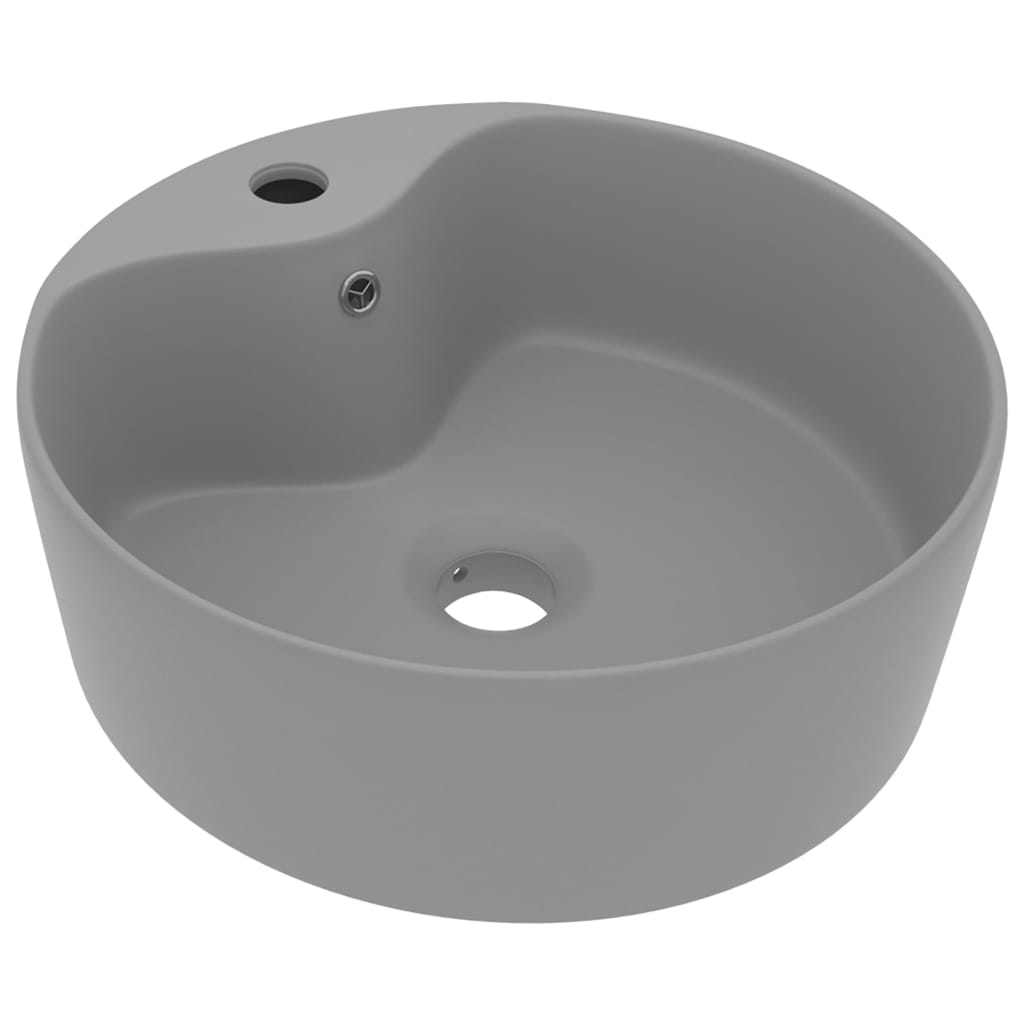 Ceramic Wash Basin with Overflow - Various Finishes - Bend