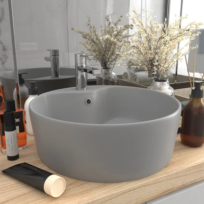 Ceramic Wash Basin with Overflow - Various Finishes - Bend