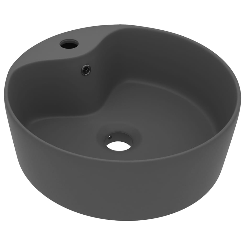 Ceramic Wash Basin with Overflow - Various Finishes - Bend