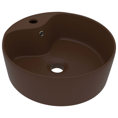 Ceramic Wash Basin with Overflow - Various Finishes - Bend