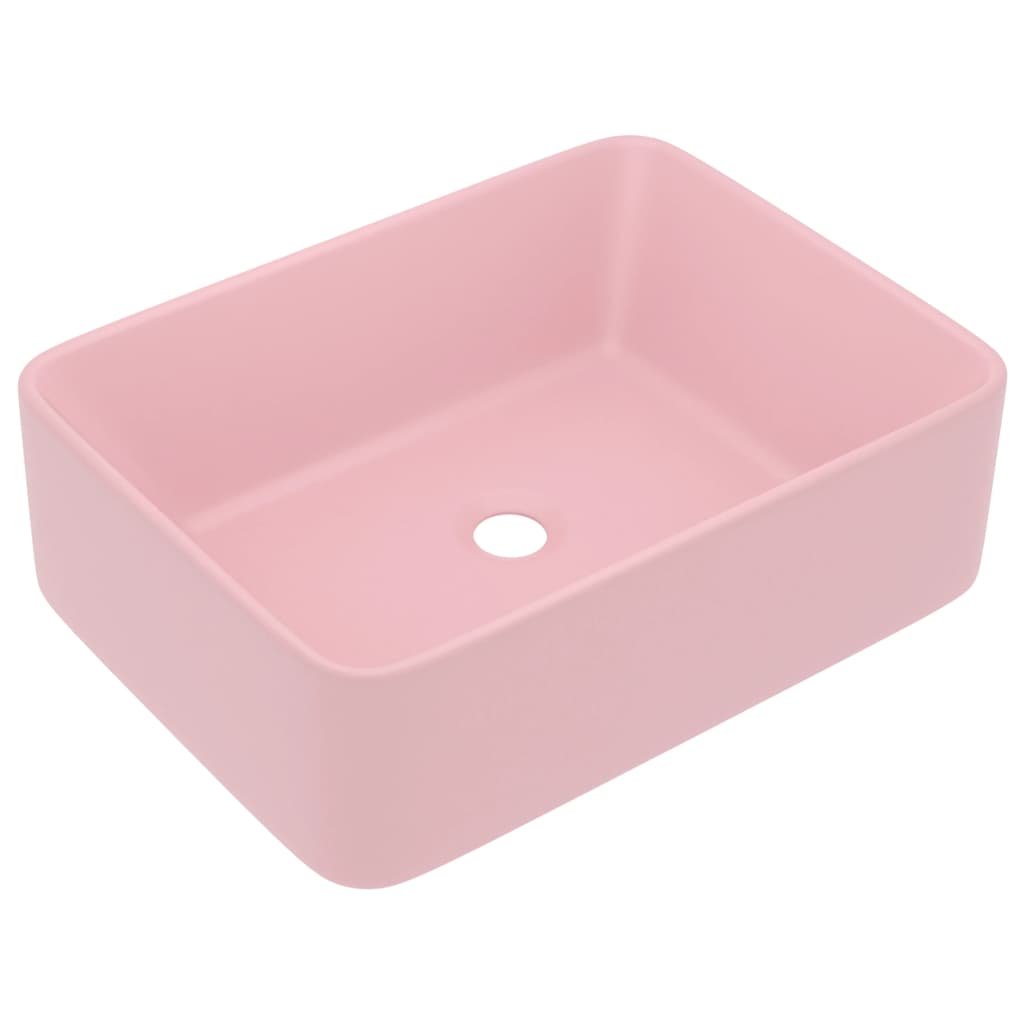 Luxury Ceramic Wash Basin, Rectangular - Various Matt Colours - Bend