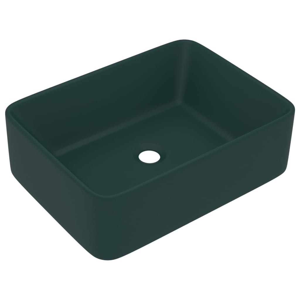 Luxury Ceramic Wash Basin, Rectangular - Various Matt Colours - Bend