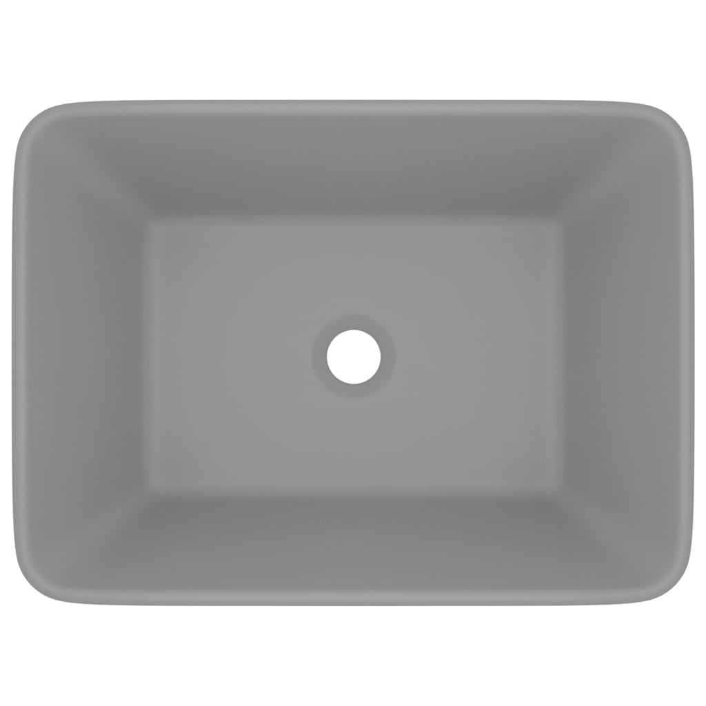 Luxury Ceramic Wash Basin, Rectangular - Various Matt Colours - Bend