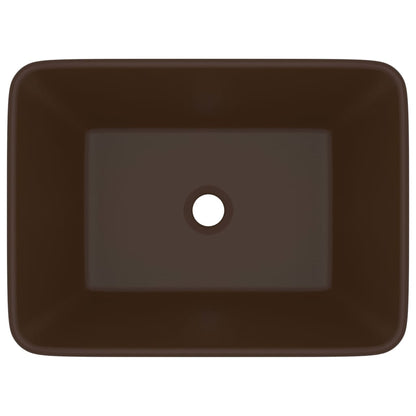 Luxury Ceramic Wash Basin, Rectangular - Various Matt Colours - Bend