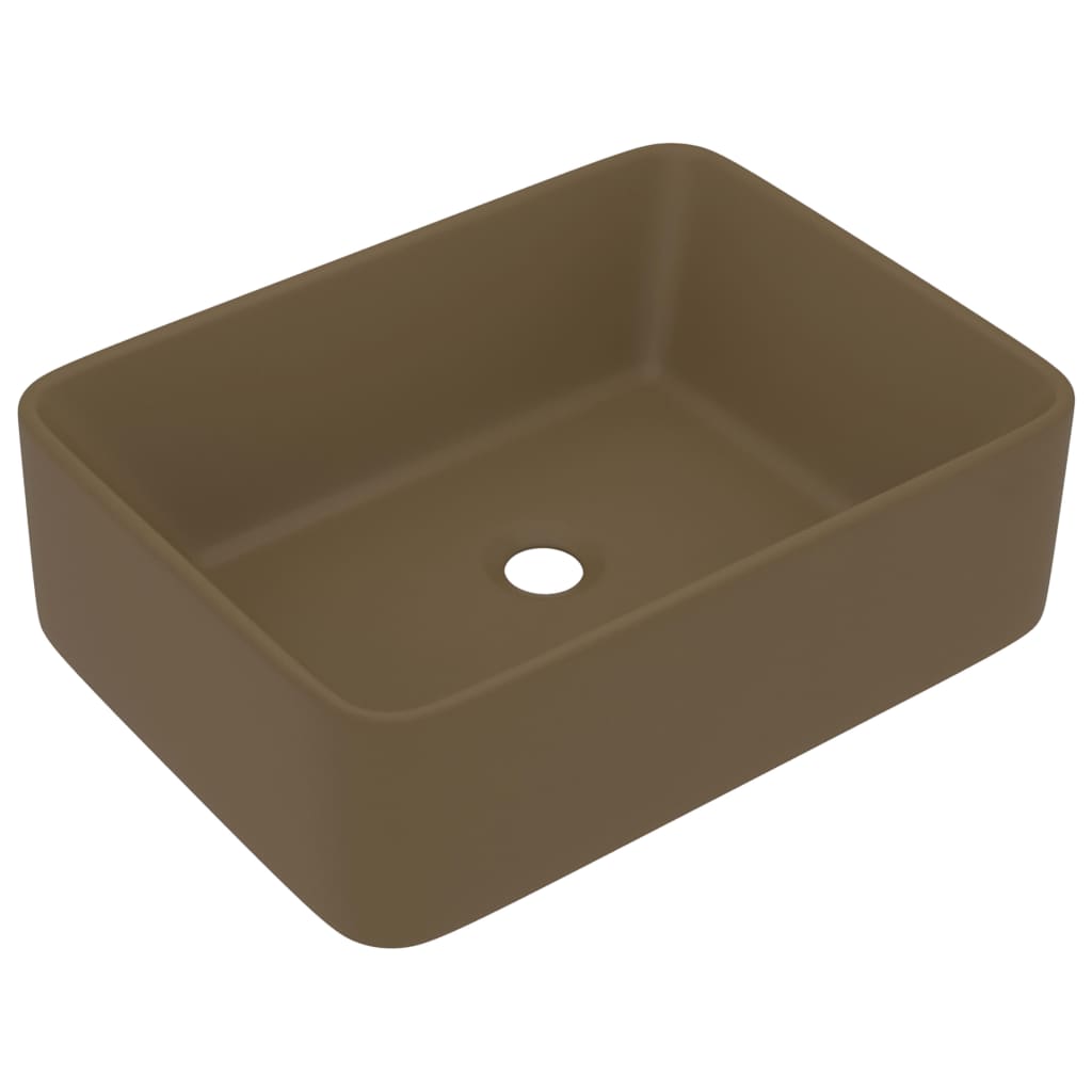 Luxury Ceramic Wash Basin, Rectangular - Various Matt Colours - Bend