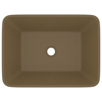 Luxury Ceramic Wash Basin, Rectangular - Various Matt Colours - Bend