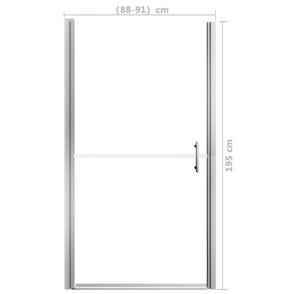 Shower Door Frost Tempered Glass 91x195 cm