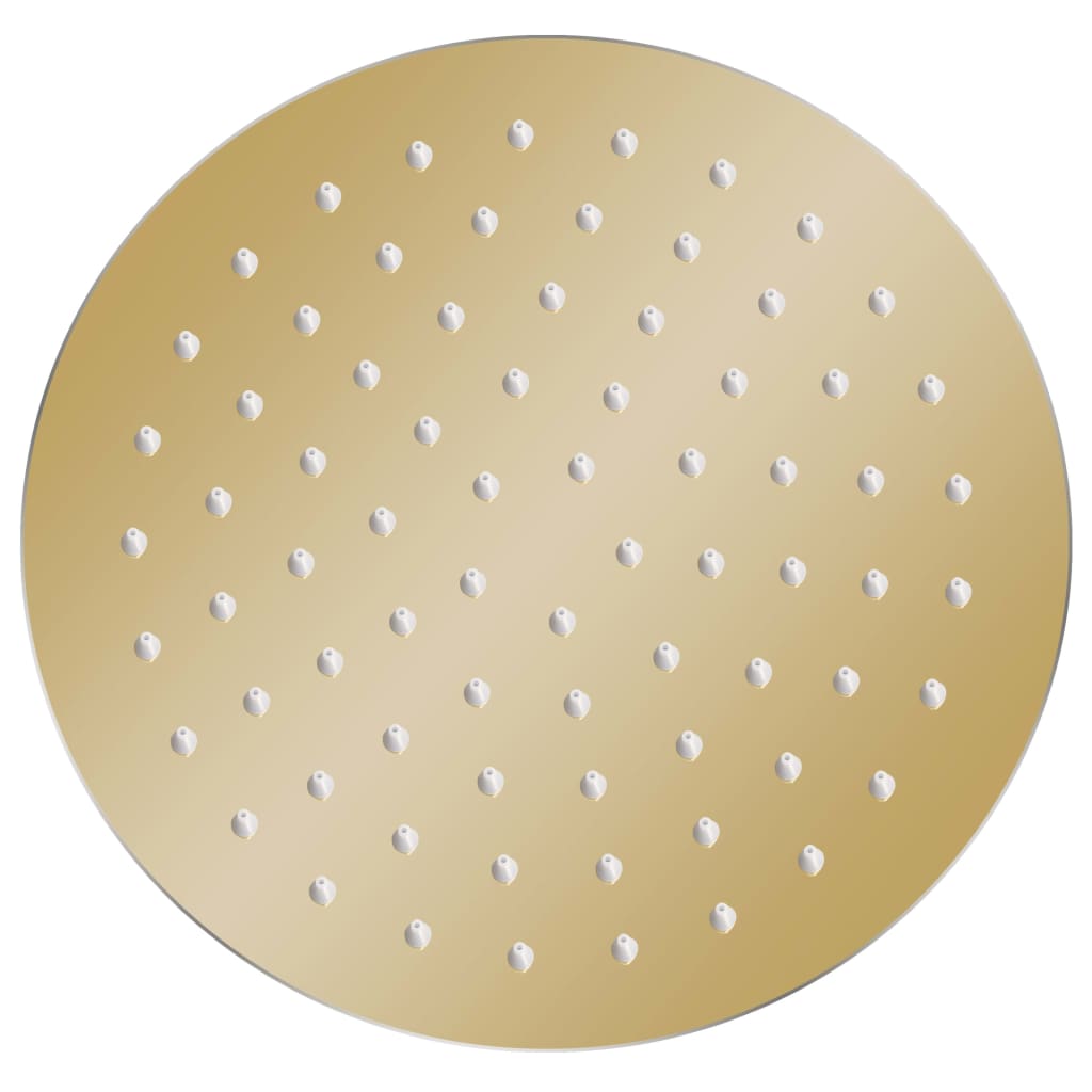 Round Stainless Steel Rain Shower Head - Various Finishes - Bend