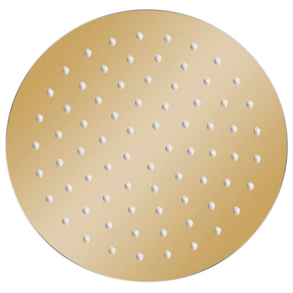 Round Stainless Steel Rain Shower Head - Various Finishes - Bend