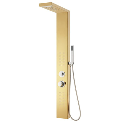 Shower Panel System Stainless Steel 201 Gold - Bend