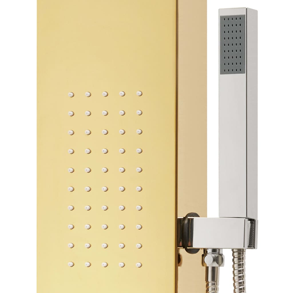 Shower Panel System Stainless Steel 201 Gold - Bend