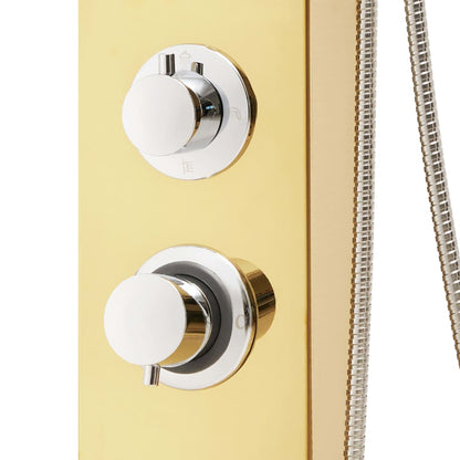 Shower Panel System Stainless Steel 201 Gold - Bend