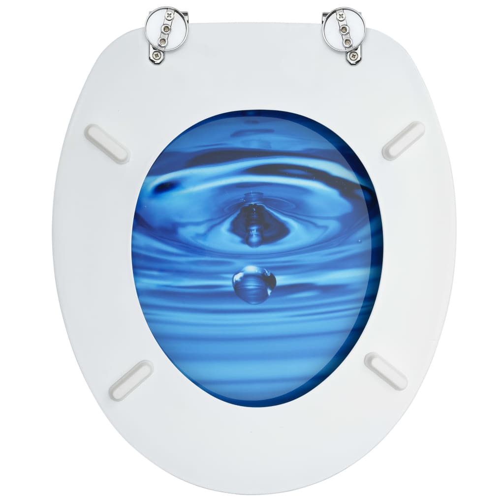 MDF Toilet Seat - Water Drop Design - Bend