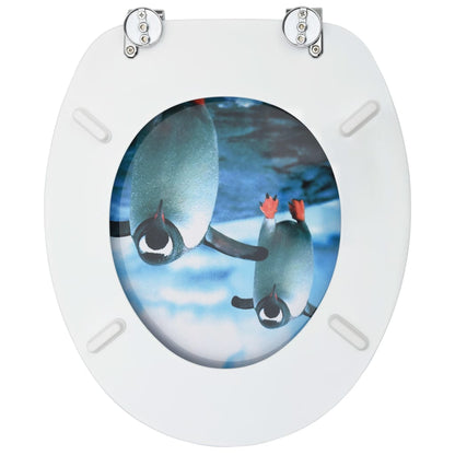 MDF Toilet Seat - Penguin Design - Bend