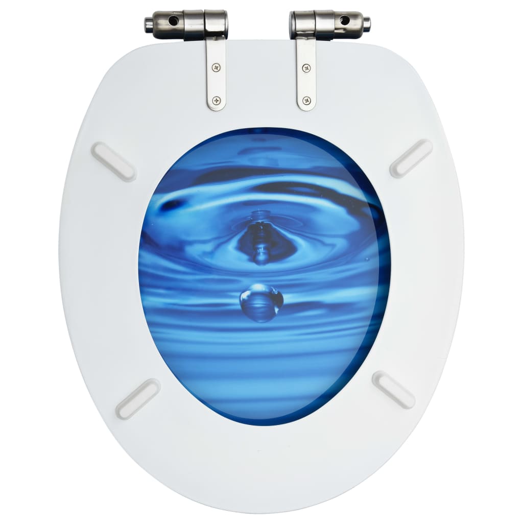 MDF Toilet Seat - Water Drop Design - Bend