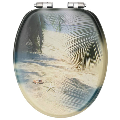 MDF Toilet Seat - Beach Design - Bend