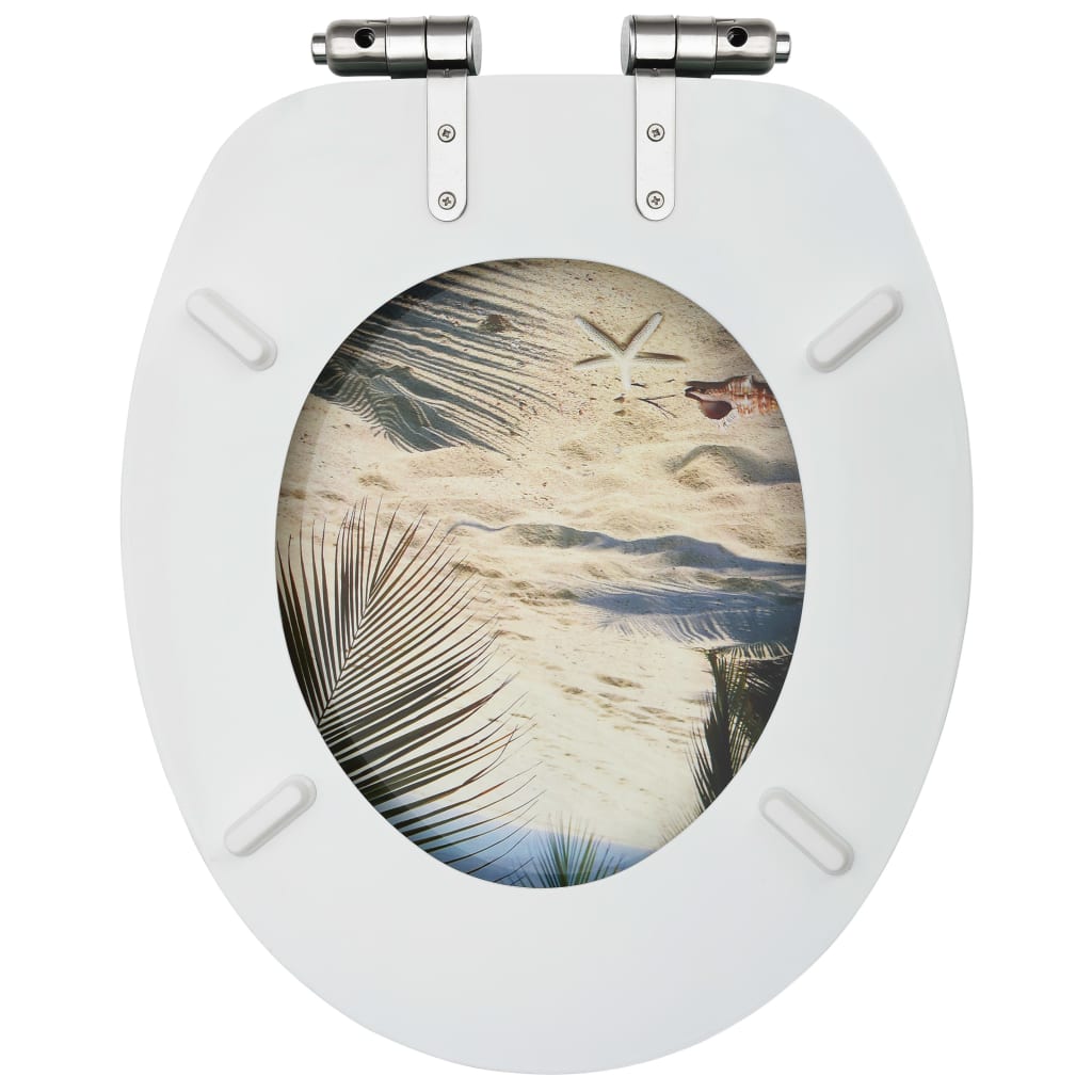 MDF Toilet Seat - Beach Design - Bend