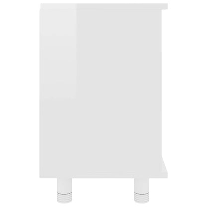 Bathroom Cabinet High Gloss White 60x32x53.5 cm Engineered Wood