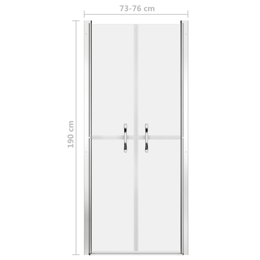 Shower Door Frosted ESG 76x190 cm - Bend