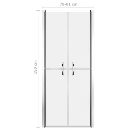 Shower Door Frosted ESG 81x190 cm - Bend